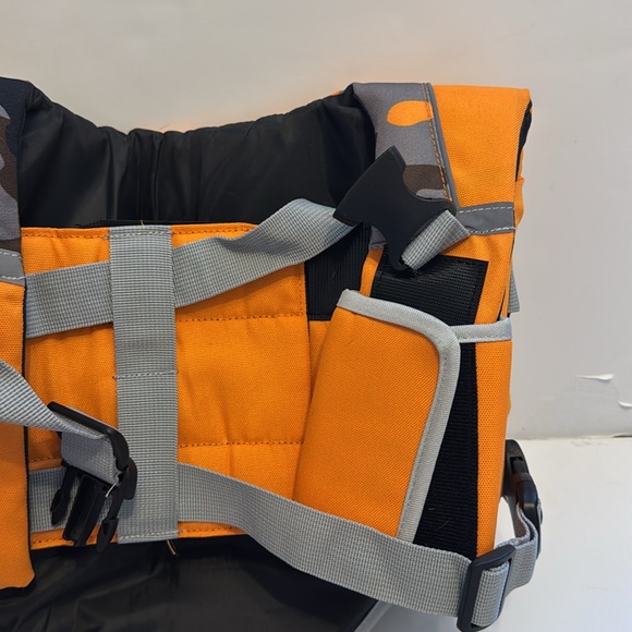 NWT- Dog Life Jacket, High Visibility Ripstop, Adjustable size L, OrangeCamo - Picture 11 of 11